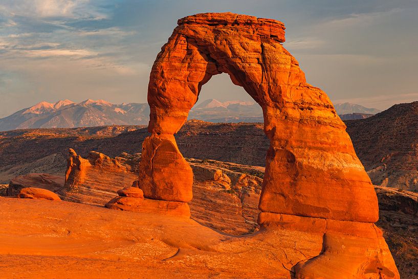 Delicate Arch dans le parc national des Arches, Utah, USA par Henk Meijer Photography