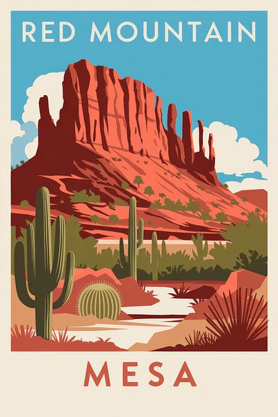Mesa, Arizona Vintage Travel Poster par Poster Art Shop