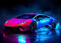Lamborghini Huracán Blau Neon 2