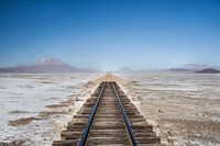 Bolivia - Treinrails op hoogvlakte