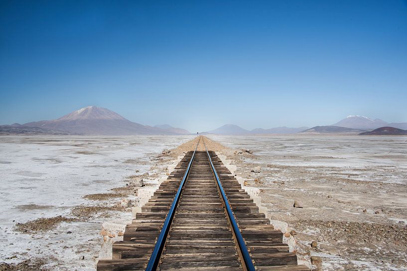 Bolivia - Train tracks on the plateau by Francisca Snel