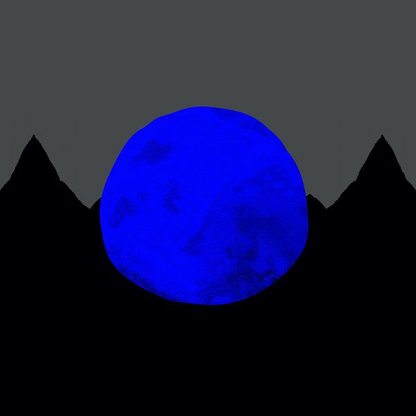 Nacht in den Bergen von Mad Dog Art