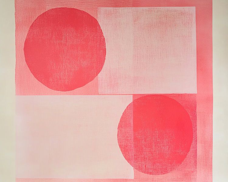 Rode Cirkels | Harmonie in Rode Tinten van Modern Collection