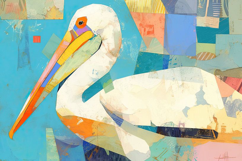 Abstract Bird | Colors of Soaring Beauty by ARTEO Paintings