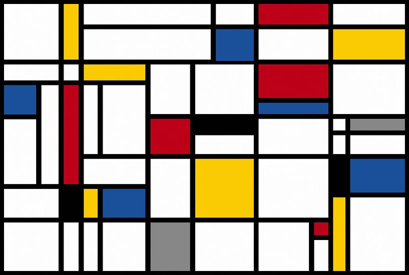 Composition-I-Piet Mondrian par l'artiste Marion Tenbergen
