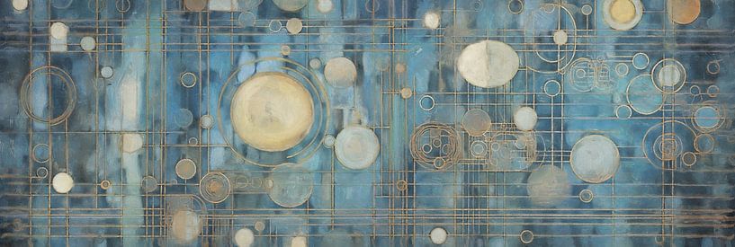 Blauer technologischer Horizont von Whale & Sons