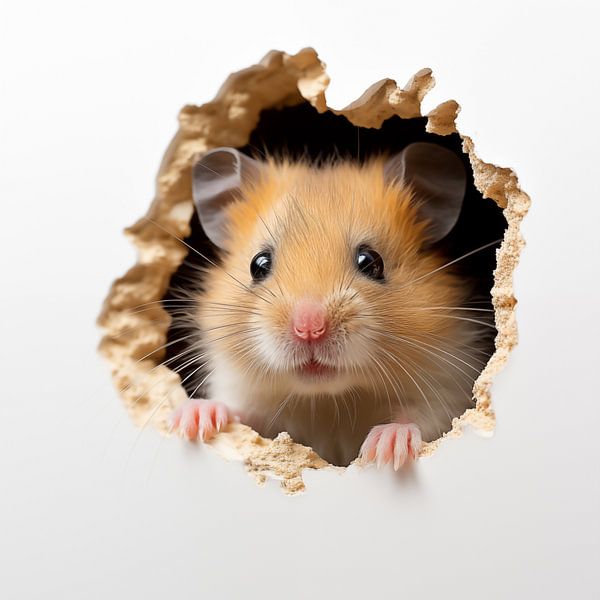 Hamster an der Wand von TheXclusive Art
