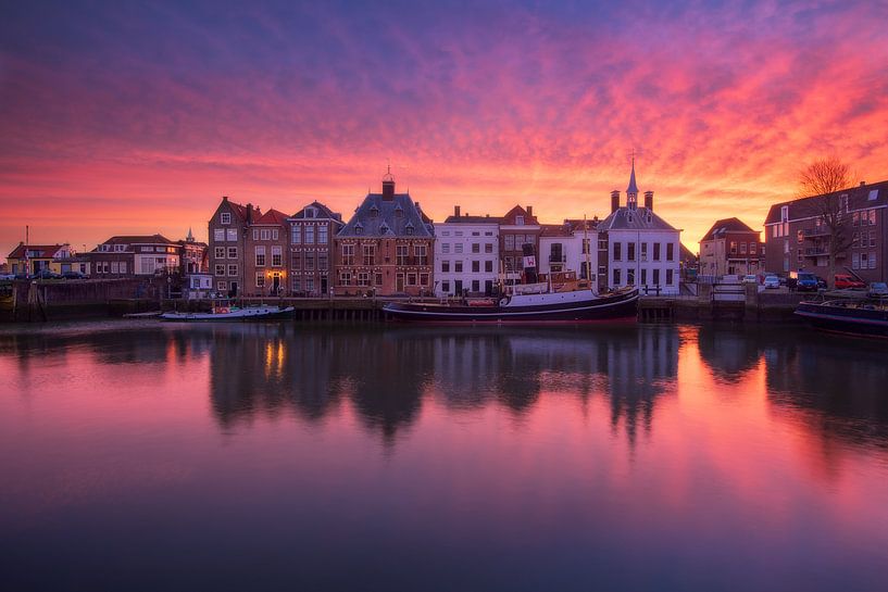 Sunrise Port Maassluis by Dick van Duijn