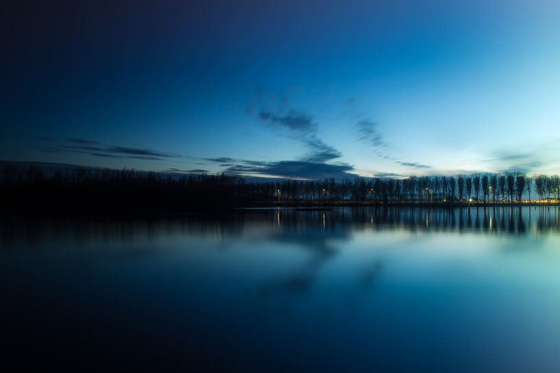 Sunset at Rijkerswoerdse Plassen Arnhem par Robert Wiggers