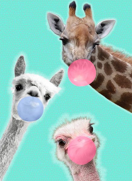 Kunst für Kinder - Bubble Gum Gang von Moonheart Artworks