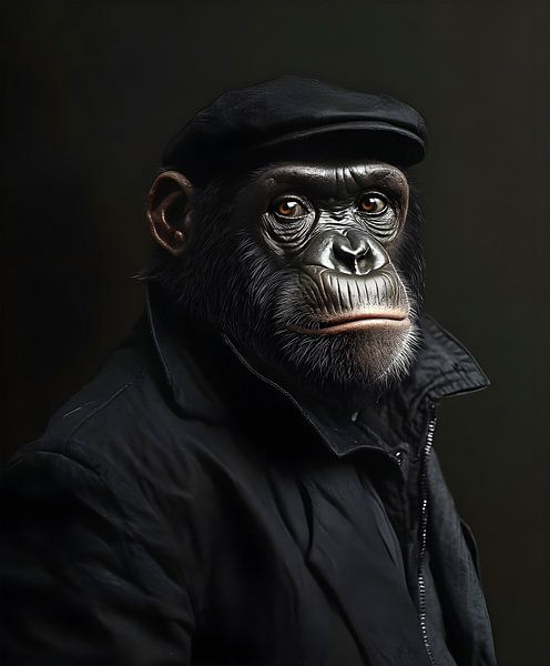 Affen-Porträt von But First Framing