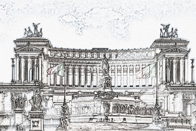 Monumento Nazionale a Vittorio Emanuele II, Rome by Gunter Kirsch