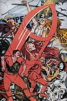 Collage von Plakaten mit Propaganda aus der russischen Revolution