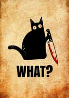 Katze mit Messer - Was?