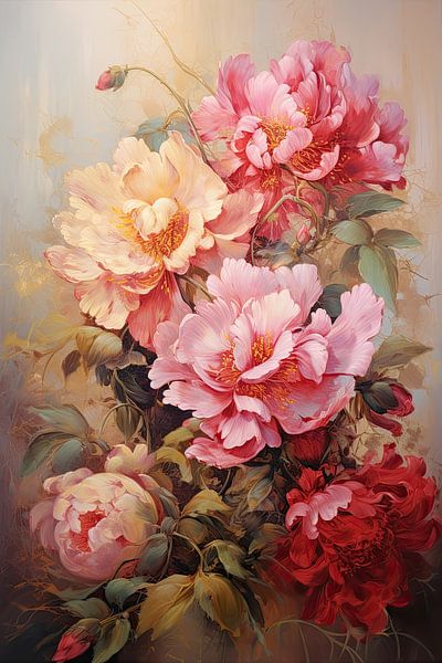 Peonies by Wall Wonder