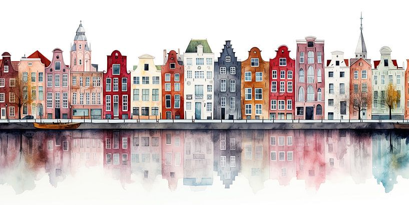 Canal houses by Bert Nijholt