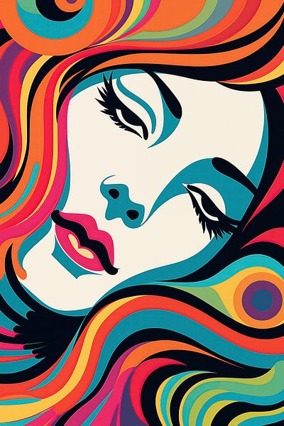 Colourful woman by Bert Nijholt