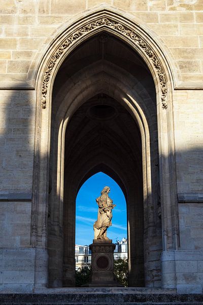 Blick auf den Turm Saint-Jacques in Paris, Frankreich par Rico Ködder