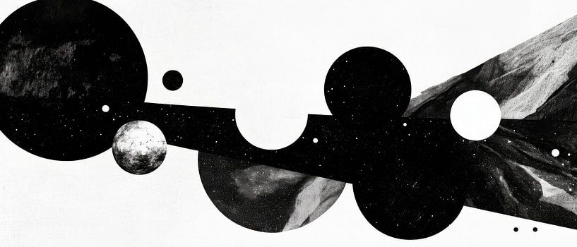 Formes spatiales abstraites par Poster Art Shop