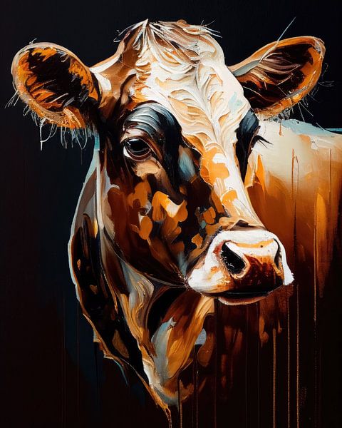 Porträt einer Kuh von Bert Nijholt