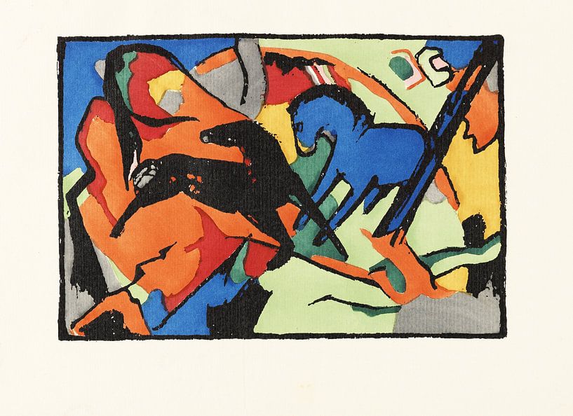 Der blaue Reiter, Franz Marc, 1914 von Atelier Liesjes