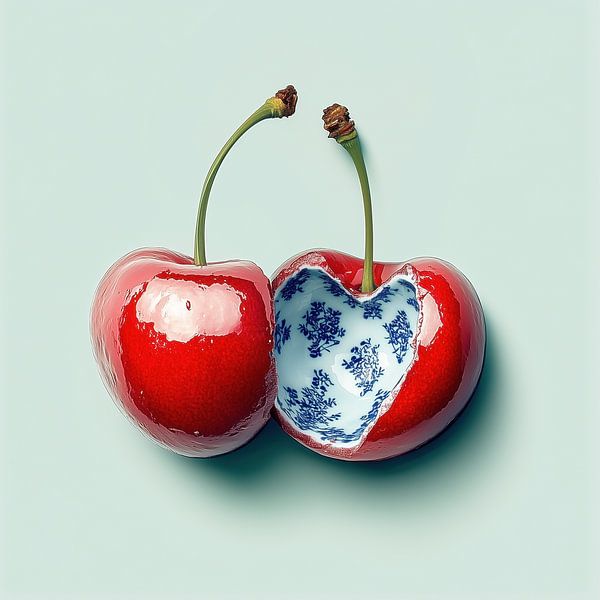 Delft Blue Cherry Picking ... Again by PixelMint.