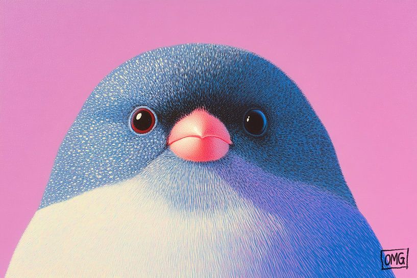 Vogel-Porträt von OMG Art