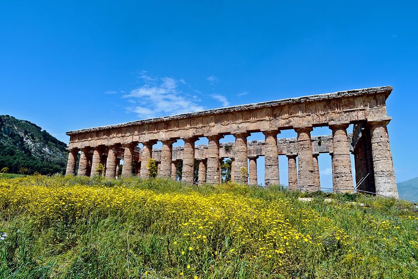 Segesta temple ruins on the island of Sicily by Silva Wischeropp