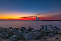 Le phare de Marken au lever du soleil