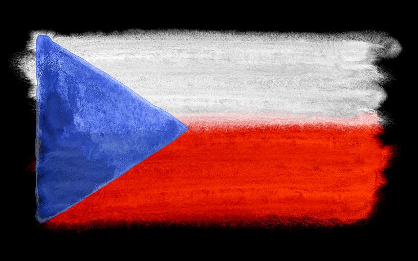 Symbolic national flag of the Czech Republic by Achim Prill