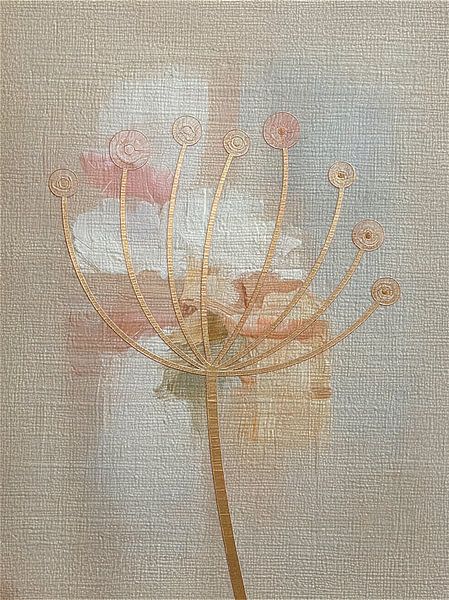 Japandische Kunst. Gelassenes Stillleben einer riesigen Bärenklaue von Studio Pieternel