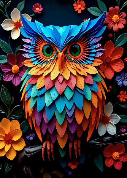 Eule Origami Japan von Rizal Azhari