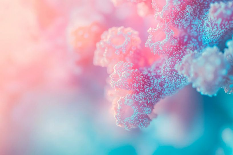 Kleurrijke microstructuur van Poster Art Shop