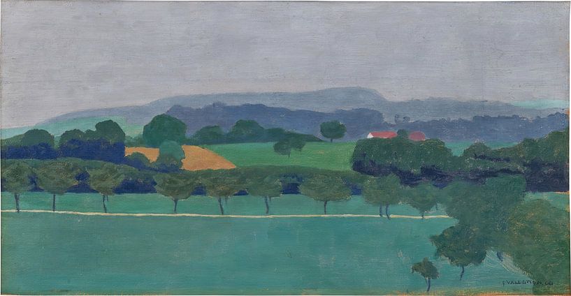 Félix Vallotton - Vaudois Landscape Romanel (1900) by Peter Balan
