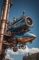 Der Einstieg - Steampunk Luftfahrzeug