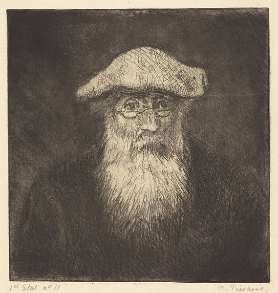 Camille Pissarro, Self-portrait, c. 1890 by Atelier Liesjes