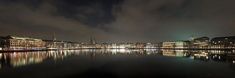 Alster Evening Panorama by Borg Enders