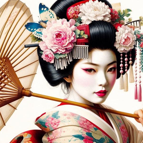 Retro Geisha von Marja van den Hurk