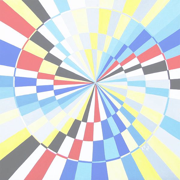 EH PAINTING ART 1998 #1084 Dizzy Softone par Willem Hartgers