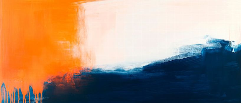 Play of colours in blue and orange by Poster Art Shop
