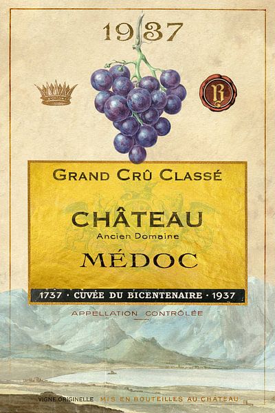 L'étiquette du vin millésimé - Série 2 de 3 par Martin Bergsma