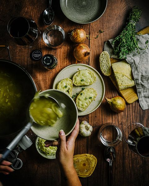 onion soup by Daisy de Fretes