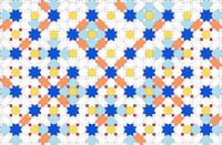 Sternschnuppen-Muster in Komplementärfarben