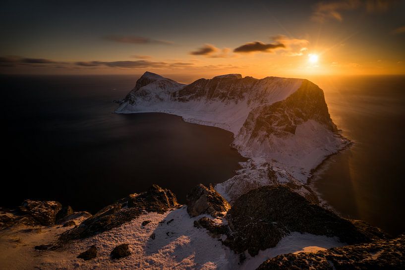 Mountain ridge of Vaeroy by Wojciech Kruczynski