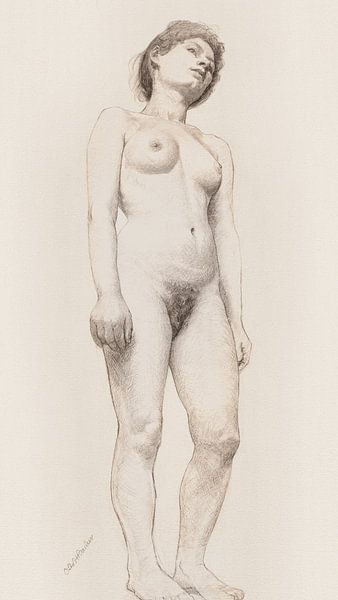 Standing Female Nude, Otto H. Bacher (1878-1879) by Atelier Liesjes