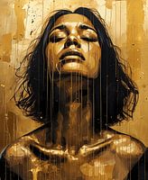 Woman with a golden trance