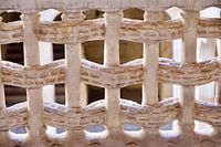 Wickerwork chiseled out of stone