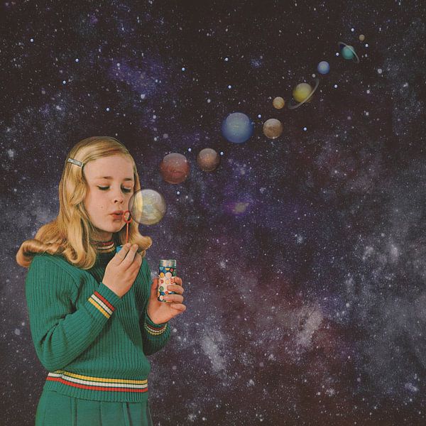 Anna fait des bulles sur des planètes par toon joosen