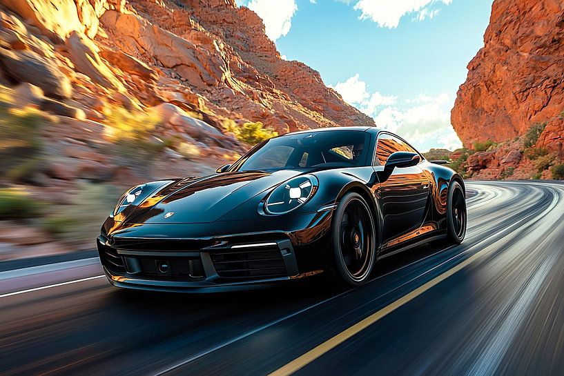 A black Porsche 911 GT3 by PixelPrestige