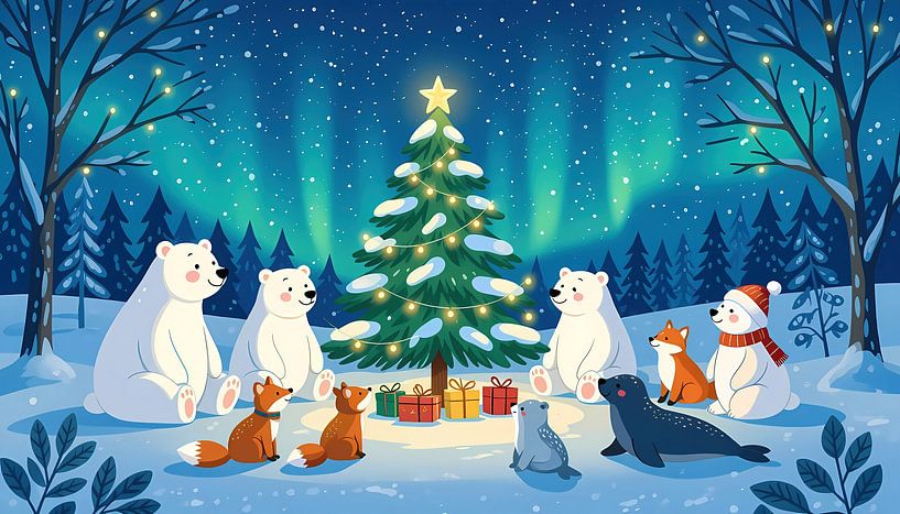 Fête de Noël au Pôle Nord par Christmasmoment